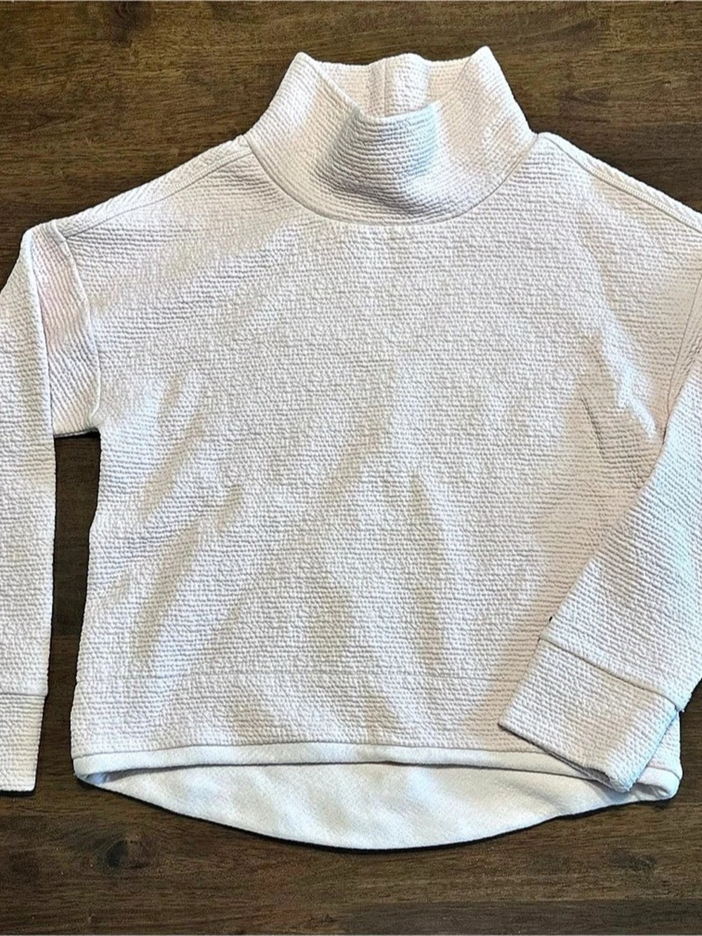 Calia by Carrie Underwood Textured Turtleneck Pullover Sweater Light Pink Blush - Picture 2 of 10